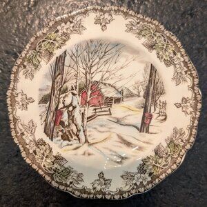 (5) Friendly Village by Johnson Bros 6 1/8" Bread and Butter Plate Made England